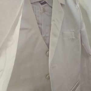Kids White Blazer